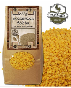 SOCZEWICA ŹÓŁTA 500 G CHANA DAL POŁÓWKI